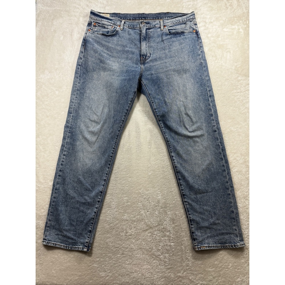 Levi's Mens 502 Taper Stretch Blue Denim Jeans W38 L32 Meas: 39x31